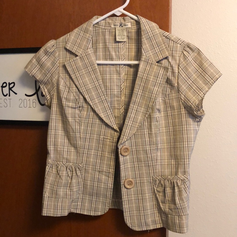 Cropped Blazer Size Medium